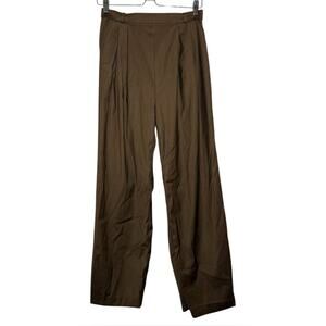 Frankie Shop Brown Minimalist Relaxed Trouser Pants - Small needs repair